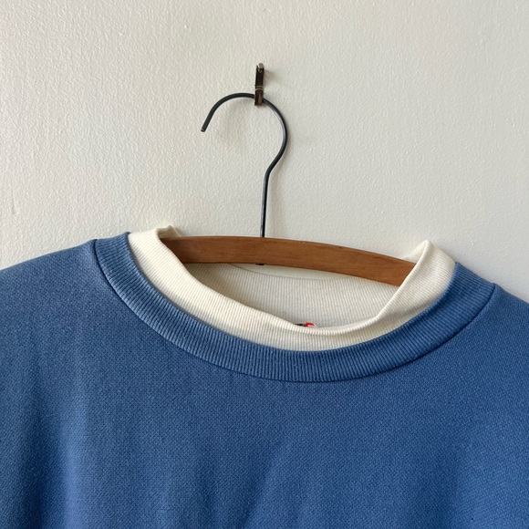 Vintage Teddy Bear Pastel Blue Sweater 1990’s Teddy Bear Graphic Sweatshirt - Picture 3 of 5